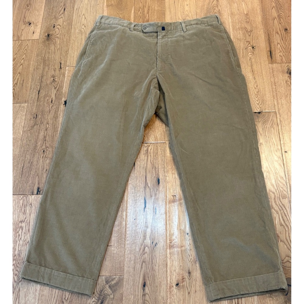Incotex Venezia 1951 Cotton Cashmere Corduroy Pants Tan Brown Mens 38x30